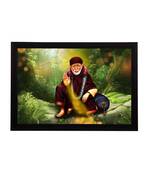 eCraftIndia Sai Baba Satin Matt Texture UV Art Painting