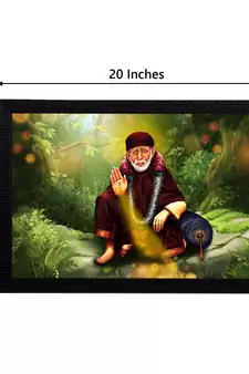 eCraftIndia Sai Baba Satin Matt Texture UV Art Painting