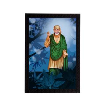 eCraftIndia Sai Baba Satin Matt Texture UV Art Painting 1