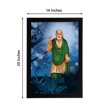 eCraftIndia Sai Baba Satin Matt Texture UV Art Painting 4