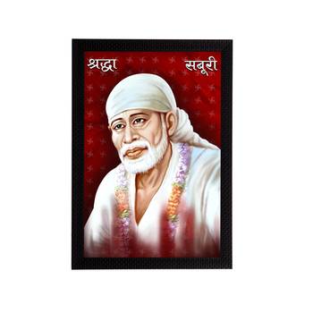 eCraftIndia Sai Baba Satin Matt Texture UV Art Painting 1