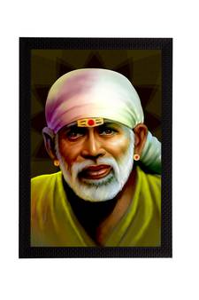 eCraftIndia Sai Baba Satin Matt Texture UV Art Painting