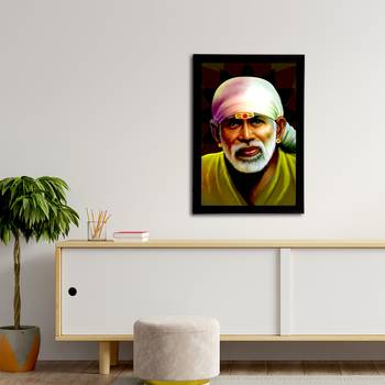 eCraftIndia Sai Baba Satin Matt Texture UV Art Painting 3