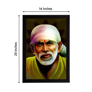 eCraftIndia Sai Baba Satin Matt Texture UV Art Painting 4