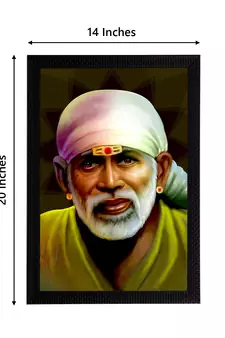 eCraftIndia Sai Baba Satin Matt Texture UV Art Painting