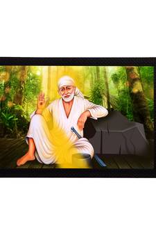 eCraftIndia Sai Baba Satin Matt Texture UV Art Painting