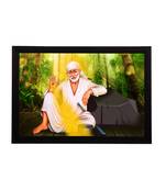 eCraftIndia Sai Baba Satin Matt Texture UV Art Painting