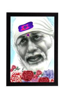 eCraftIndia Sai Baba Satin Matt Texture UV Art Painting