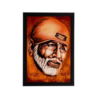 eCraftIndia Sai Baba Satin Matt Texture UV Art Painting 1