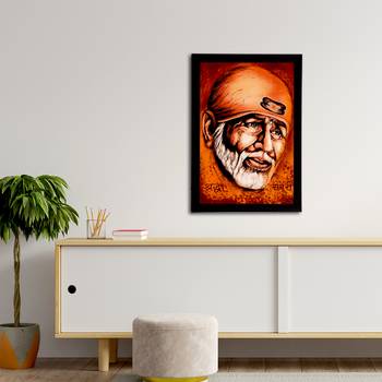 eCraftIndia Sai Baba Satin Matt Texture UV Art Painting 3