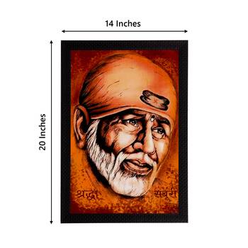 eCraftIndia Sai Baba Satin Matt Texture UV Art Painting 4