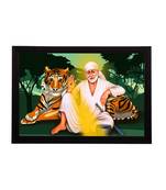 eCraftIndia Sai Baba Satin Matt Texture UV Art Painting