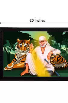 eCraftIndia Sai Baba Satin Matt Texture UV Art Painting