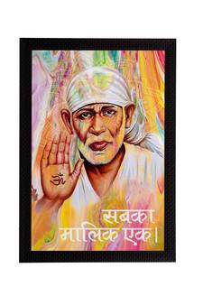 eCraftIndia Sai Baba Satin Matt Texture UV Art Painting