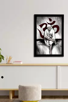 eCraftIndia Sai Baba Satin Matt Texture UV Art Painting