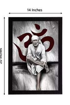 eCraftIndia Sai Baba Satin Matt Texture UV Art Painting