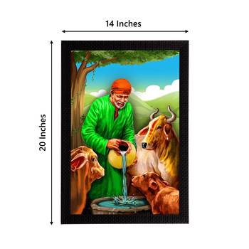eCraftIndia Sai Baba Satin Matt Texture UV Art Painting 4