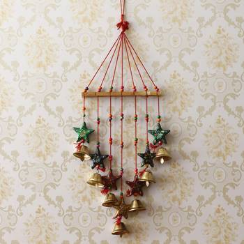 eCraftIndia Handcrafted Decorative Colorful Stars Wall/Door/Window Hanging Bells 2