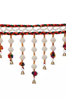 eCraftIndia Decorative Colorful Bandarwal/Toran Door Hanging  with Shells
