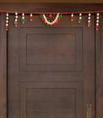 eCraftIndia Decorative Colorful Bandarwal/Toran  Door Hanging with Shells and Rudraksh