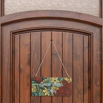 eCraftIndia Wooden Ethnic Look Multicolor "Good Vibes Only" Decorative Wall Hanging with Chain 4