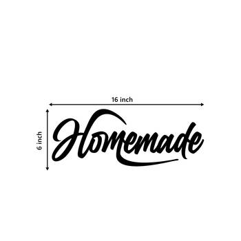 eCraftIndia "Homemade" Black Engineered Wood Wall Art Cutout, Ready to Hang Home Decor 3