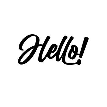 eCraftIndia "HELLO!" Black Engineered Wood Wall Art Cutout, Ready to Hang Home Decor 1