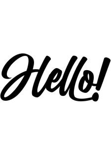 eCraftIndia "HELLO!" Black Engineered Wood Wall Art Cutout, Ready to Hang Home Decor