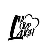 eCraftIndia "Live Love Laugh With Heart" Black Engineered Wood Wall Art Cutout, Ready to Hang Home Decor