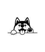 eCraftIndia "Dog Face" Black Engineered Wood Wall Art Cutout, Ready to Hang Home Decor