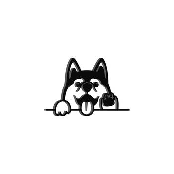 eCraftIndia "Dog Face" Black Engineered Wood Wall Art Cutout, Ready to Hang Home Decor 2