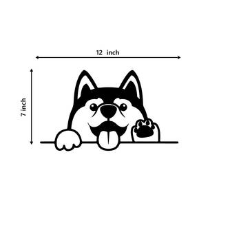 eCraftIndia "Dog Face" Black Engineered Wood Wall Art Cutout, Ready to Hang Home Decor 3