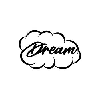 eCraftIndia "Dream" Black Engineered Wood Wall Art Cutout, Ready to Hang Home Decor 1