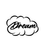 eCraftIndia "Dream" Black Engineered Wood Wall Art Cutout, Ready to Hang Home Decor