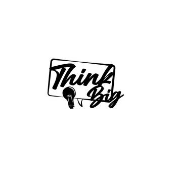 eCraftIndia "Think Big" Black Engineered Wood Wall Art Cutout, Ready to Hang Home Decor 1