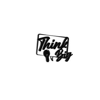 eCraftIndia "Think Big" Black Engineered Wood Wall Art Cutout, Ready to Hang Home Decor 2