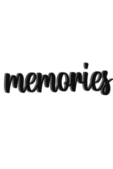 eCraftIndia "Memories" Black Engineered Wood Wall Art Cutout, Ready to Hang Home Decor