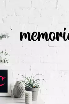eCraftIndia "Memories" Black Engineered Wood Wall Art Cutout, Ready to Hang Home Decor