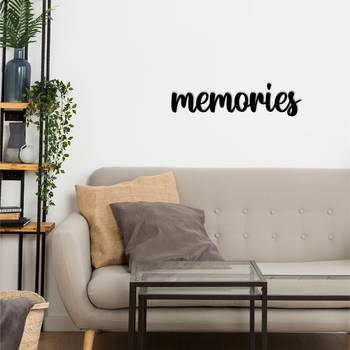 eCraftIndia "Memories" Black Engineered Wood Wall Art Cutout, Ready to Hang Home Decor 5