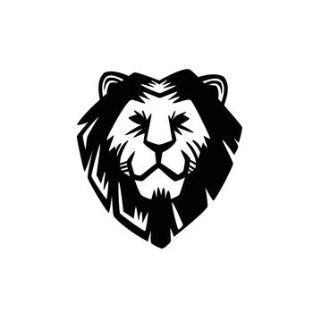 eCraftIndia "Lion Face" Black Engineered Wood Wall Art Cutout, Ready to Hang Home Decor 1