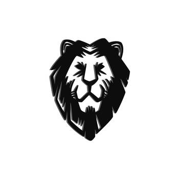 eCraftIndia "Lion Face" Black Engineered Wood Wall Art Cutout, Ready to Hang Home Decor 2