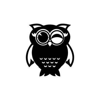 eCraftIndia "Owl" Black Engineered Wood Wall Art Cutout, Ready to Hang Home Decor 1