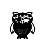 eCraftIndia "Owl" Black Engineered Wood Wall Art Cutout, Ready to Hang Home Decor