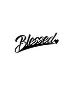 eCraftIndia "Blessed" Black Engineered Wood Wall Art Cutout, Ready to Hang Home Decor