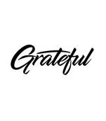 eCraftIndia "Grateful" Black Engineered Wood Wall Art Cutout, Ready to Hang Home Decor