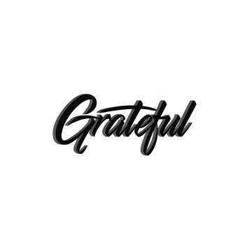 eCraftIndia "Grateful" Black Engineered Wood Wall Art Cutout, Ready to Hang Home Decor 2