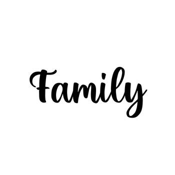 eCraftIndia "Family" Black Engineered Wood Wall Art Cutout, Ready to Hang Home Decor 1