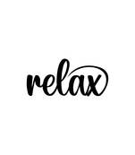 eCraftIndia "Relax" Black Engineered Wood Wall Art Cutout, Ready to Hang Home Decor