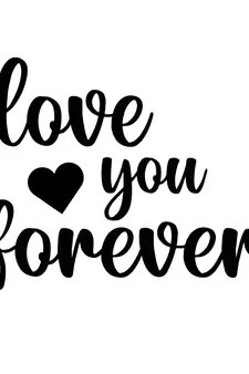 eCraftIndia "Love You Forever" Black Engineered Wood Wall Art Cutout, Ready to Hang Home Decor