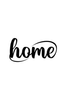 eCraftIndia "Home" Black Engineered Wood Wall Art Cutout, Ready to Hang Home Decor